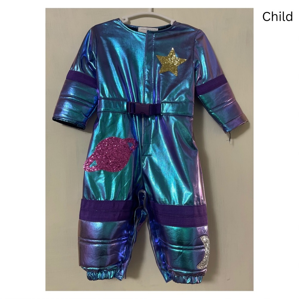 Pottery Barn Kids Metallic Space Costume - Blue and Purple